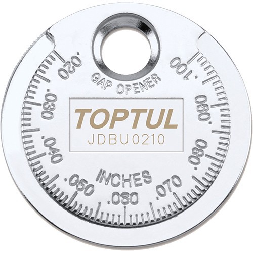 Пристосування типу "монета" для перевірки зазору між елетродами свічки TOPTUL