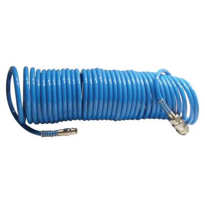 Шланг спиральный для пневмосистем Intertool PT-1708 5,5 * 8мм * 15м (синий)