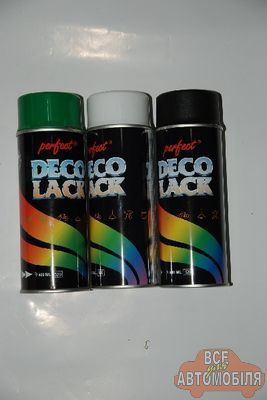 Фарба DECO LACK RAL9005 чорна матова в аерозолі 400мл.