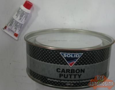 Шпаклевка SOLID CARBON с углеволоконным наполнителем 1.0 кг