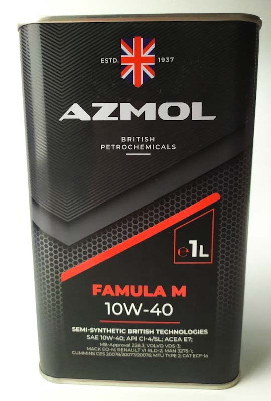 Масло моторное AZMOL Famula M 10w40 диз 1л CI-4